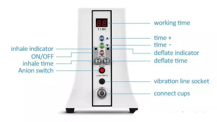 Draagbare vacuüm heup kontvergroting borstvergroting massage machine 0