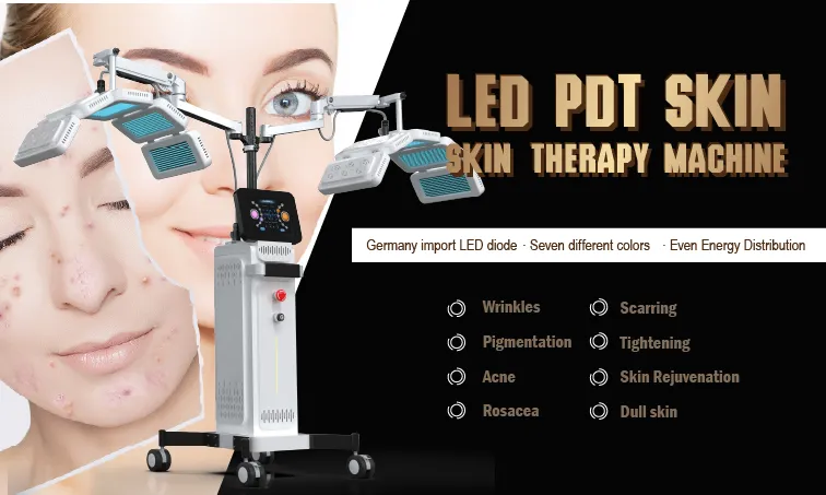 LED gezichtslicht Infrarood LED Therapie PDT LED Professionele Machine Bio Photomodulatie LED Phototherapie Licht 0