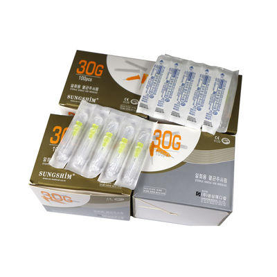 30G Meso-naald 4mm lengte 304 roestvrij staal 100pcs / doos voor huidvuller