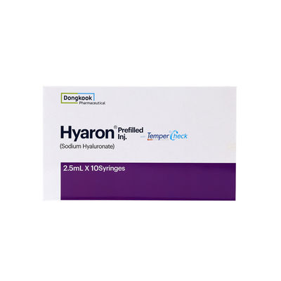 Natriumhyaluronate 25 mg/2,5 ml Hyaron voorgevulde injectie Injectie Huidverjonging
