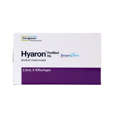 Natriumhyaluronate 25 mg/2,5 ml Hyaron voorgevulde injectie Injectie Huidverjonging