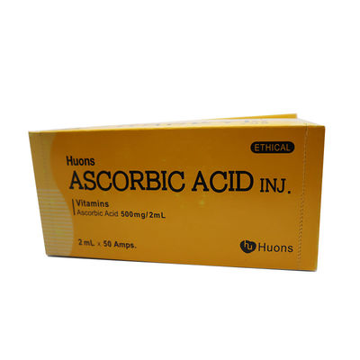 Vitamine C Ascorbinezuur van Huons Wateroplosbaar Vitamine Elke doos bevat 50 injecteerbare Laroscorbine 0,5 g/2 ml