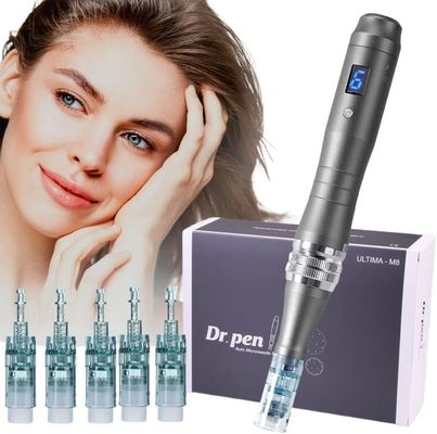 Dr. Pen Ultima M8 Professional Microneedling Dermapen USB oplaadbare 5pcs 32Pin cartridge naald