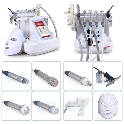 7-in-1 RF zuurstofinjector gezichts microstroom LED-masker dieptereiniging kleine bubbelmachine huidverzorging hydra dermabrasie machine
