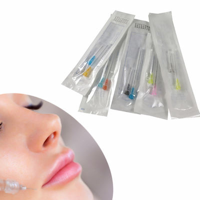 Groothandel roestvrij staal huidvuller Gezichtsvuller 22g 23g 25g 38mm 50mm Flexible Fine Blunt Micro Tip Cannula Needl