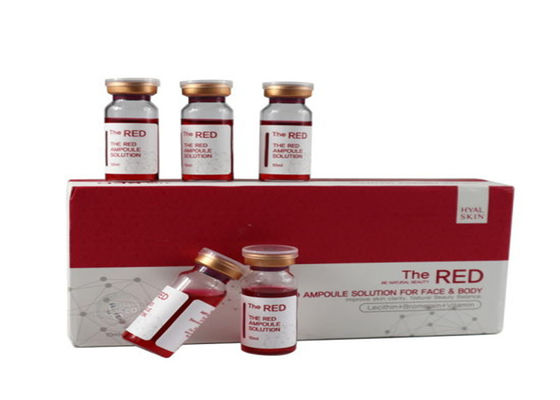 10 ml vetoplosbare injecties De rode ampuloplossing