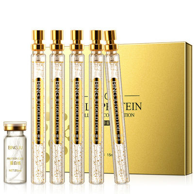 Bingju vermindert de Gouden Eiwitpeptide 15ml*5 Lift van het Draadgezicht Kleine Rimpels