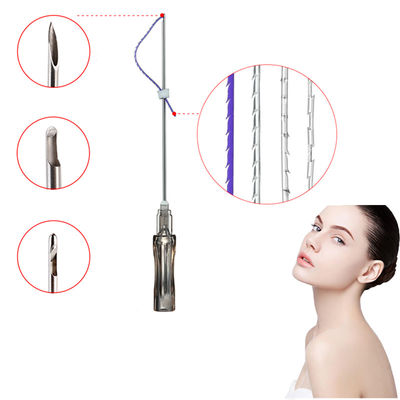 Polidioxanona Fio De Sutura Cannula Cog Barbed Thread cog 2-1 3-1 4-1 5-1 3D 4D Lift Hilos Pdo draadheffen
