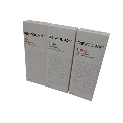 Dermale vulmiddel Anti Aging Injectievulmiddel HA 1.1 ml Revolax FINE DEEP Sub-Q Wrinkles Filler