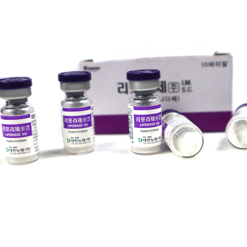 Transparante Liporase Hyaluronidase 1500iu Lyophilized 1500u Voor het oplossen van HA Acid Liporase