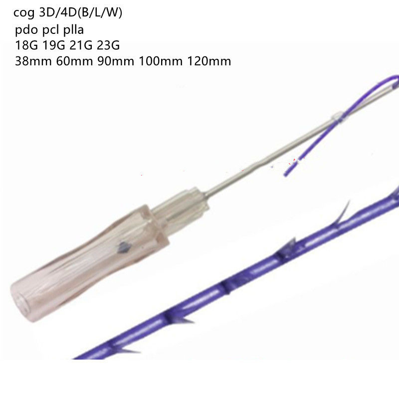 Polidioxanona Fio De Sutura Cannula Cog Barbed Thread cog 2-1 3-1 4-1 5-1 3D 4D Lift Hilos Pdo draadheffen