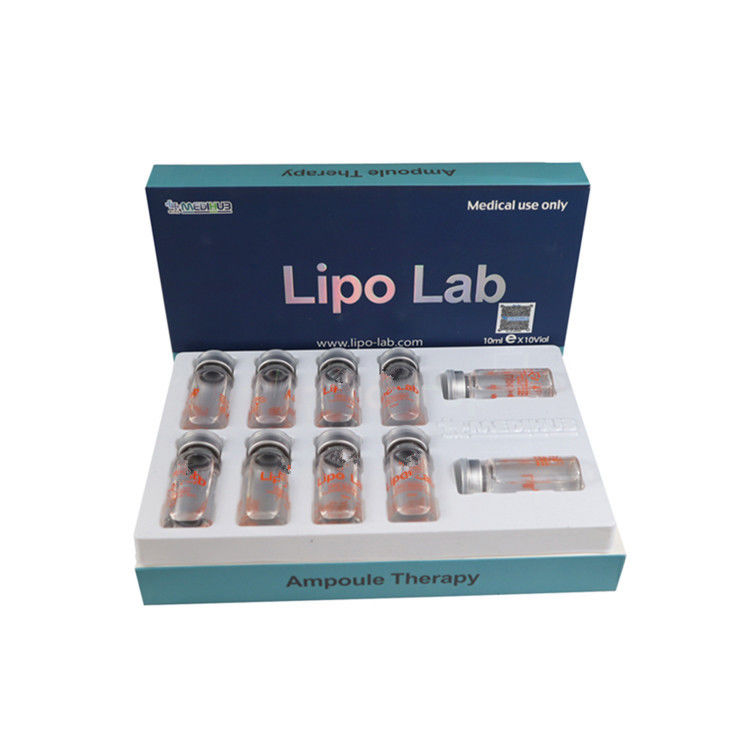 Lipo Lab Ppcs oplost cellulitis vetverlies oplossen afslanken injectie injectie injectie Lipo Lab 8ml X 10vail