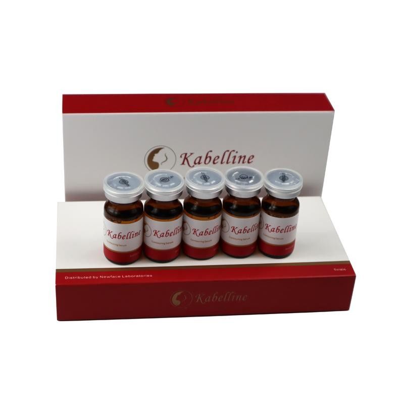 Kabelline vetoplosbare injecties 5 flacons X8ml Lijst en lichaamsslankingsoplossing Contouring Serum Schoonheidsproducten